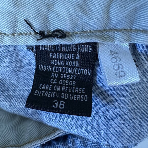 Marithe Francois Girbaud Denim Shorts Size 36 Blue Vintage Jorts Baggy - Picture 4 of 10